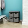 Homebi 4-Drawer Storage Chest Shelf Unit Storage Cabinet