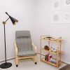 BAMFOX Bamboo Bookshelf,Bookcase and Storage Shelf with 3 Tiers