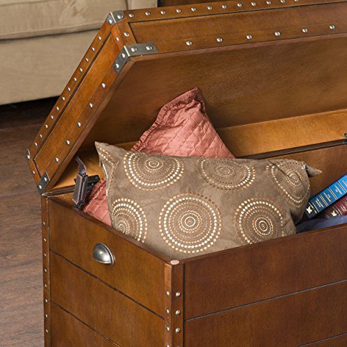 Southern Enterprises Steamer Storage Trunk Cocktail Table