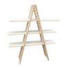 FixtureDisplays 45.6" x 57.0" x 13" Wooden Retail Shelving Unit w/ 3 Shelves