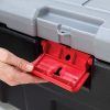 Rubbermaid ActionPacker Lockable Storage Box, 35 Gal, Grey and Black