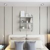 Bathwa 3-Tier Industrial Floating Shelves Wall Mounted Display Wall