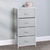 mDesign Vertical Furniture Storage Tower - Sturdy Steel Frame