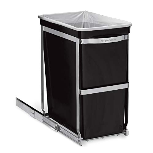 simplehuman 30 Liter / 8 Gallon Under Counter Kitchen Pull-Out Trash Can