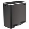 SONGMICS Dual Trash Garbage Can, 16 Gal (60L) Rubbish
