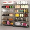 76"(H) x 48"(L) x 18"(D) Chrome NSF Wire Shelving Unit Commercial Heavy Duty