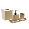 Decozen Bathroom Accessories Set Crystal Beige Decoration Bath Accessories