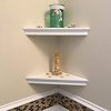 SHELVING SOLUTION Corner Wall Shelf (White)