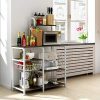 Lookvv Kitchen Bakers Rack Utility Storage Shelf Microwave