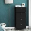 SONGMICS 4-Tier Dresser Drawer Unit, Cabinet with 4 Easy Pull Fabric Drawers