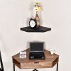 WELLAND Big Size Phoenix Corner Wall Mount Shelf for DVD Players