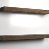 SOLID RUSTICS Handmade Rustic Wood Floating Wall Shelves