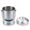 Cook N Home 1 Gallon Stainless Steel Kitchen Compost Bin