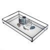 Mirrored Glass Tray Decorative Bathroom Vanity Cosmetic Makeup Organizer