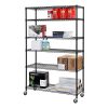 Sandusky Lee Tier Wire Shelving Unit with 3" Rubber Casters