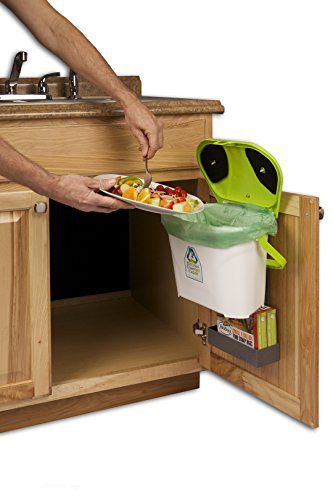 Transform Your Kitchen: Cabinet Mounted Compost Bin with Magnetic Lid