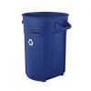 Suncast Commercial Utility Trash Can, Recycle Logo