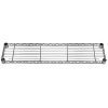Efficient Storage Solution: 8" x 36" Chrome Wire Shelving with 3 Shelves - Ideal for Home Organization and Heavy-Duty Storage