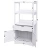 VASAGLE Bathroom Storage Cabinet with Drawer, 2 Open Shelves