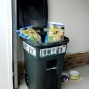 Toter Residential Heavy Duty 2-Wheeled Trash Can with Attached Lid