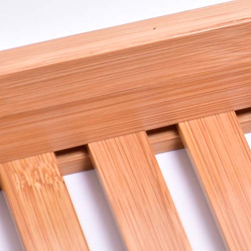 Peppermint. Storage Holders & Racks - Bamboo Wooden Bathtub Caddy