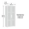 Sauder Homeplus Storage Cabinet, Soft White Finish