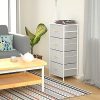 WeHome 4 Drawer Fabric Dresser Storage Tower, Organizer Unit for Bedroom