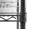 Efficient Storage Solution: 8" x 36" Chrome Wire Shelving with 3 Shelves - Ideal for Home Organization and Heavy-Duty Storage