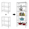 Finnhomy 6-Tier Wire Shelving Unit Adjustable Steel Wire Rack Shelving