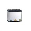Organize It All 3 Compartment Step-On 45 Liter Recycling Trash Can