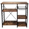 IRONCK Industrial Kitchen Baker's Rack, Kitchen Island Utility Storage Shelf