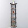 MBQQ Industrial Pipe Shelves Modern/Rustic Corner Book Shelves