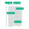 Sauder Harbor View Storage Cabinet, L: 35.43" x W: 16.73" x H: 61.02"