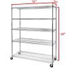 Seville Classics UltraDurable Commercial-Grade 5-Tier NSF-Certified Steel