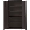 5-Shelf Steel Storage Cabinet in Black - Secure Office and Home Storage Solution with Adjustable Shelves