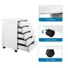 DEVAISE 5-Drawer Dresser Mobile Storage Cabinet for Home Office