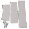 WUDENHOM White Shelf for Wall, Set of 3 Gift Wall Mount Wood