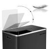 SONGMICS Dual Trash Garbage Can, 16 Gal (60L) Rubbish