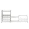 Seville Classics 3-Tier Iron Mesh Utility Shoe Rack
