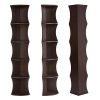 Yaheetech 5 Tier Brown Round Wall Corner Shelf Stand Storage