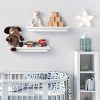 Kloveyleaf Floating Shelves Set of 2 Modern Style Shelves for Bedroom
