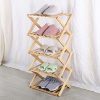 MaidMAX 5 Tier Shoe Rack, Wood Shelving Unit, Standing Tower Shelf