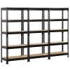 Topeakmart 5-Shelf Heavy Duty Storage Shelving Unit Garage Shelving Rack