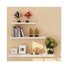 WUDENHOM White Shelf for Wall, Set of 3 Gift Wall Mount Wood
