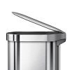 simplehuman 45 Liter / 12 Gallon Stainless Steel Slim Kitchen Step Can