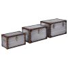 Stone & Beam Mid-Century Modern Storage Trunk with Leather Nailhead Trim