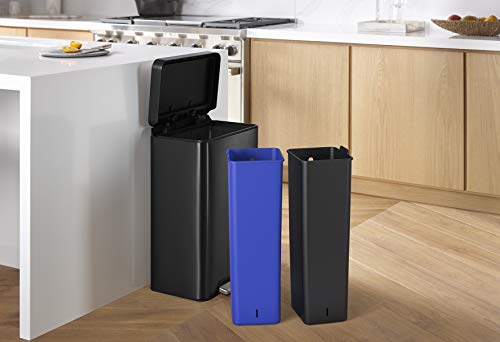 Waste Management with Kohler's Dual Compartment Step Trash Can – Trash and Recycle in One