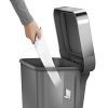 simplehuman Rectangular Step Liner Pocket Trash Can, 45 Liter