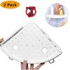 New Corner Shelf Triple Cornered Bathroom Wall Corner Mounted Storage