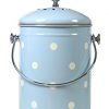 Kitchen Compost Bin Blue White Polka Dots By Mount Delectable